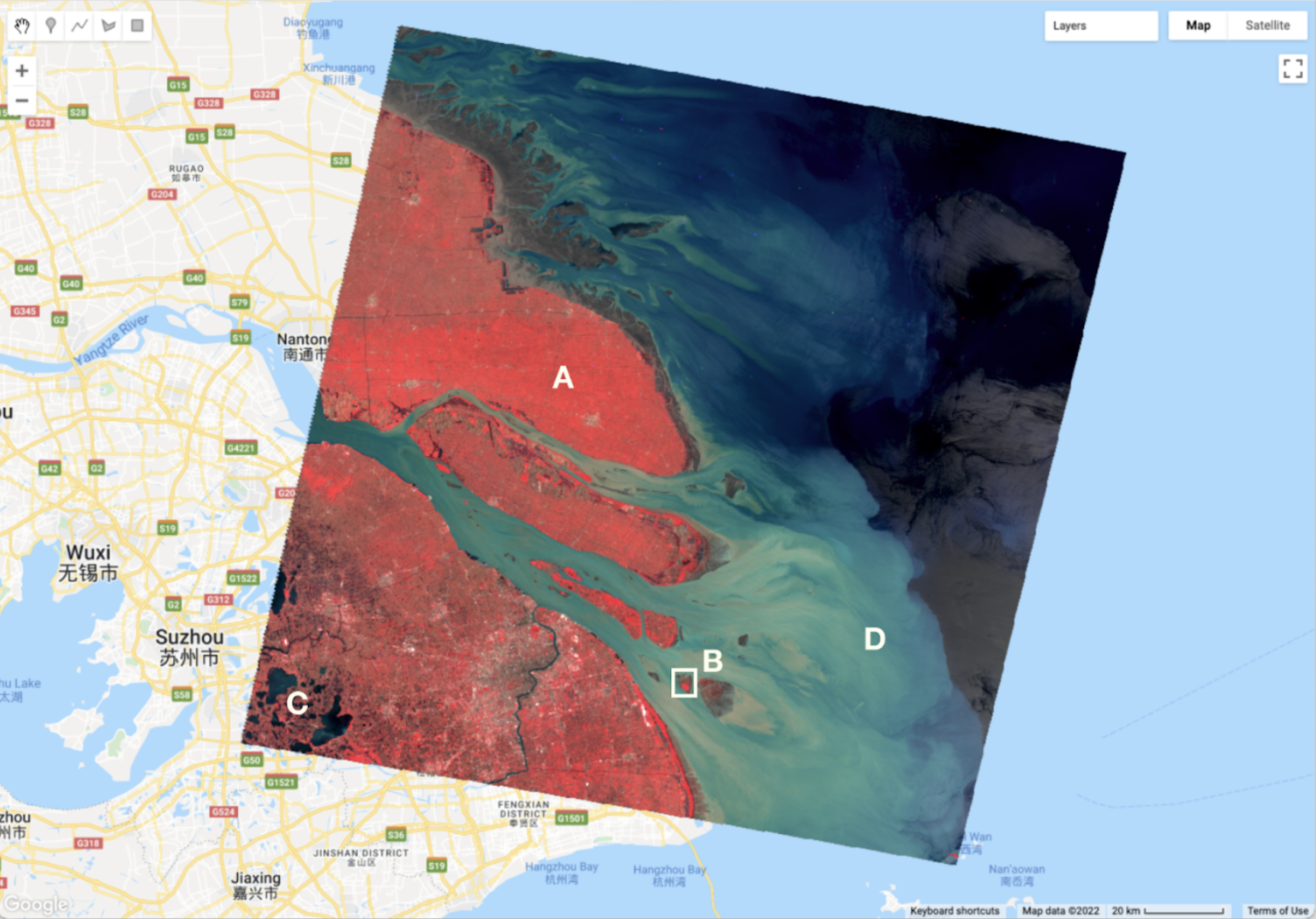 False color composite result